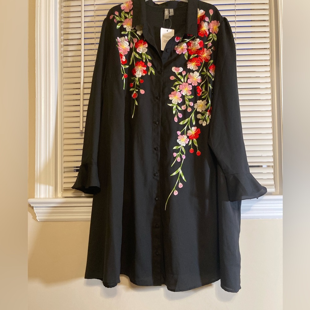 Embroidered dress size 22- brand new with tags
